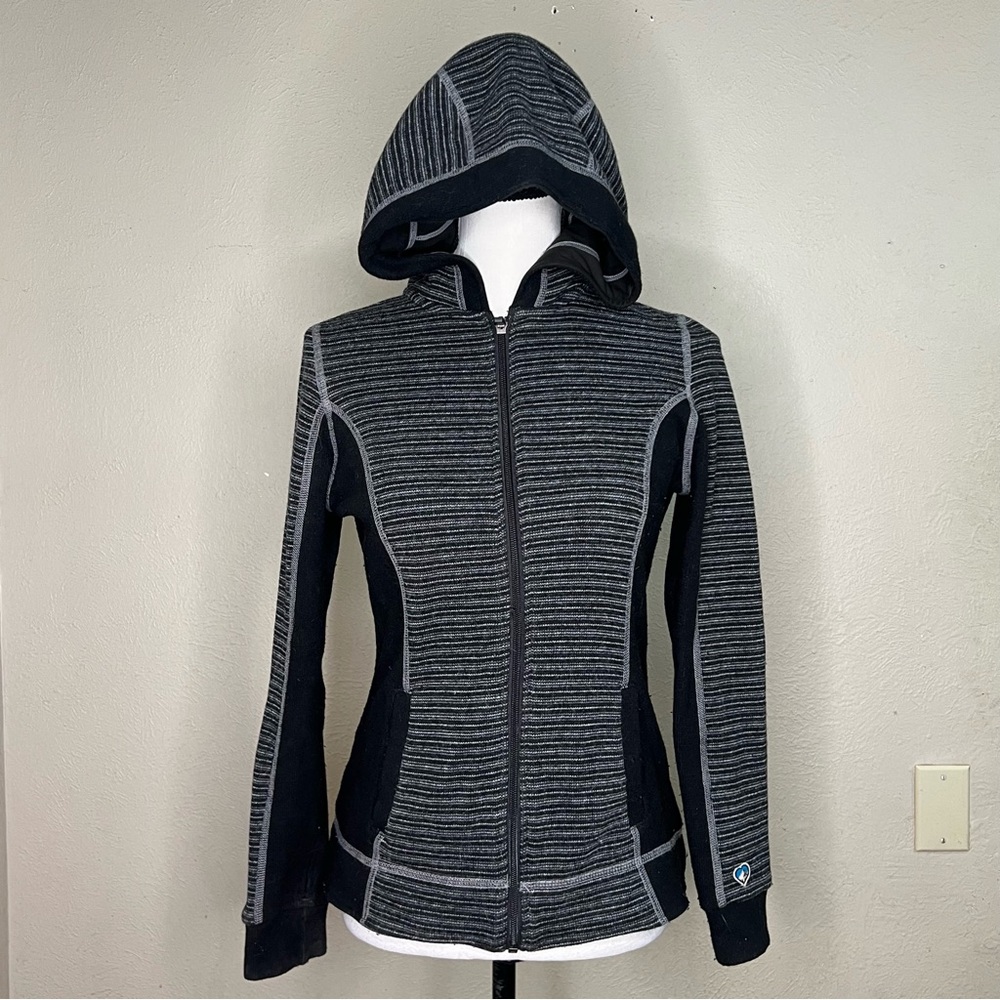Kuhl Women's Black & Gray Hooded Utility Jacket